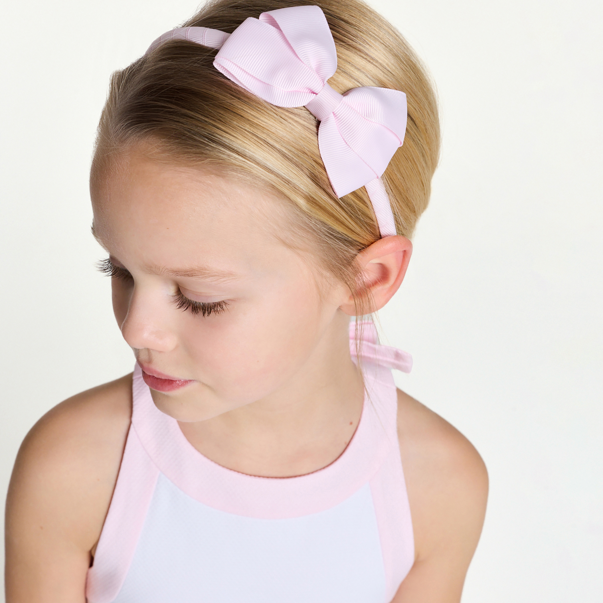 Jacadi - Diadeem met strik in grosgrain - jacadi vaalroze