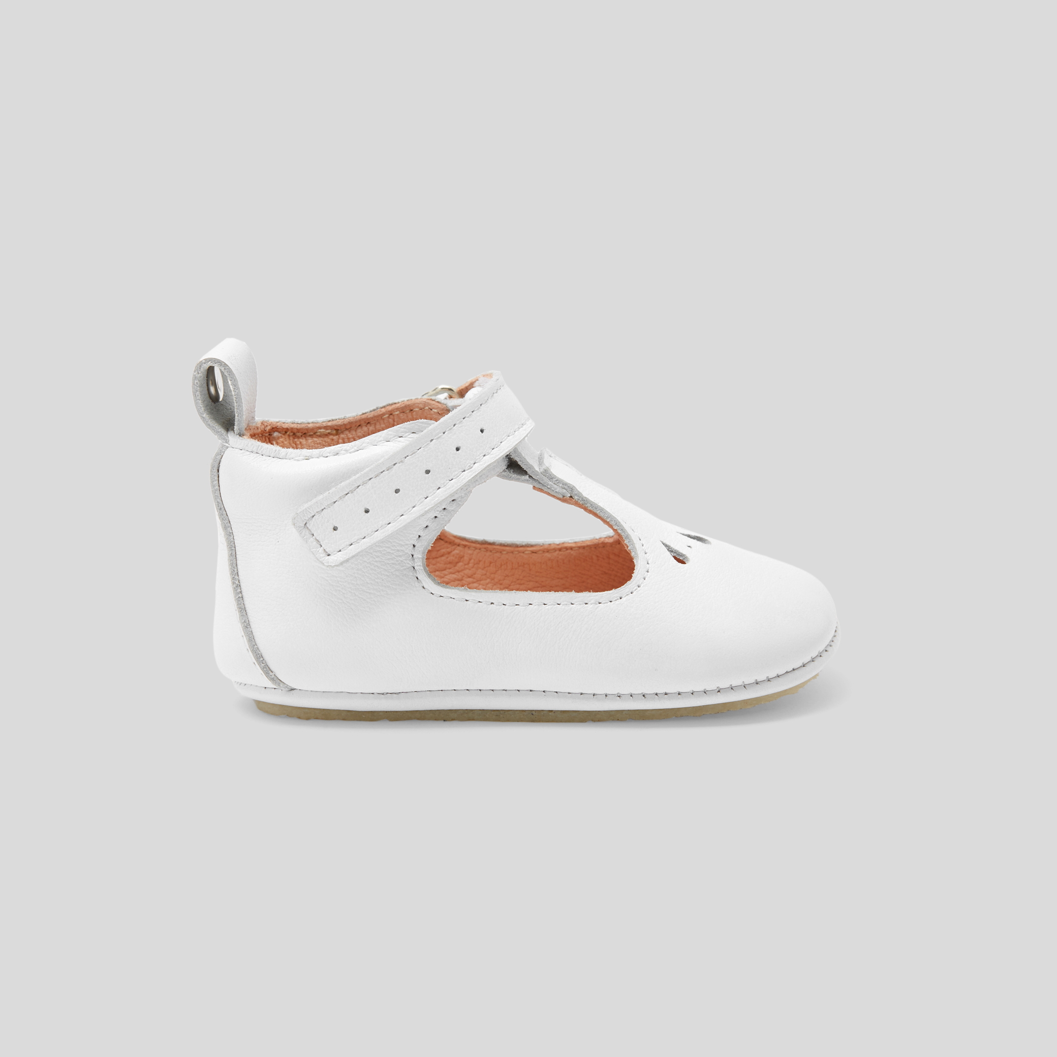 Jacadi - Chaussons souples salomés bébé fille - blanc jacadi