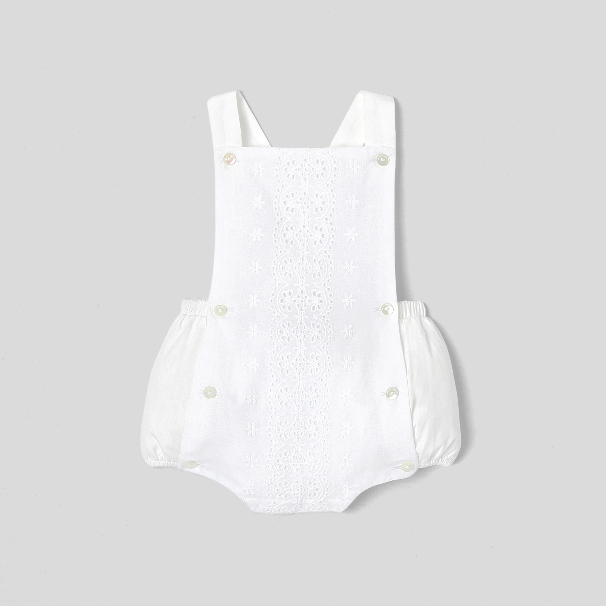 Jacadi - Bloomer bébé fille en popeline - blanc jacadi - Idéal Cadeau naissance