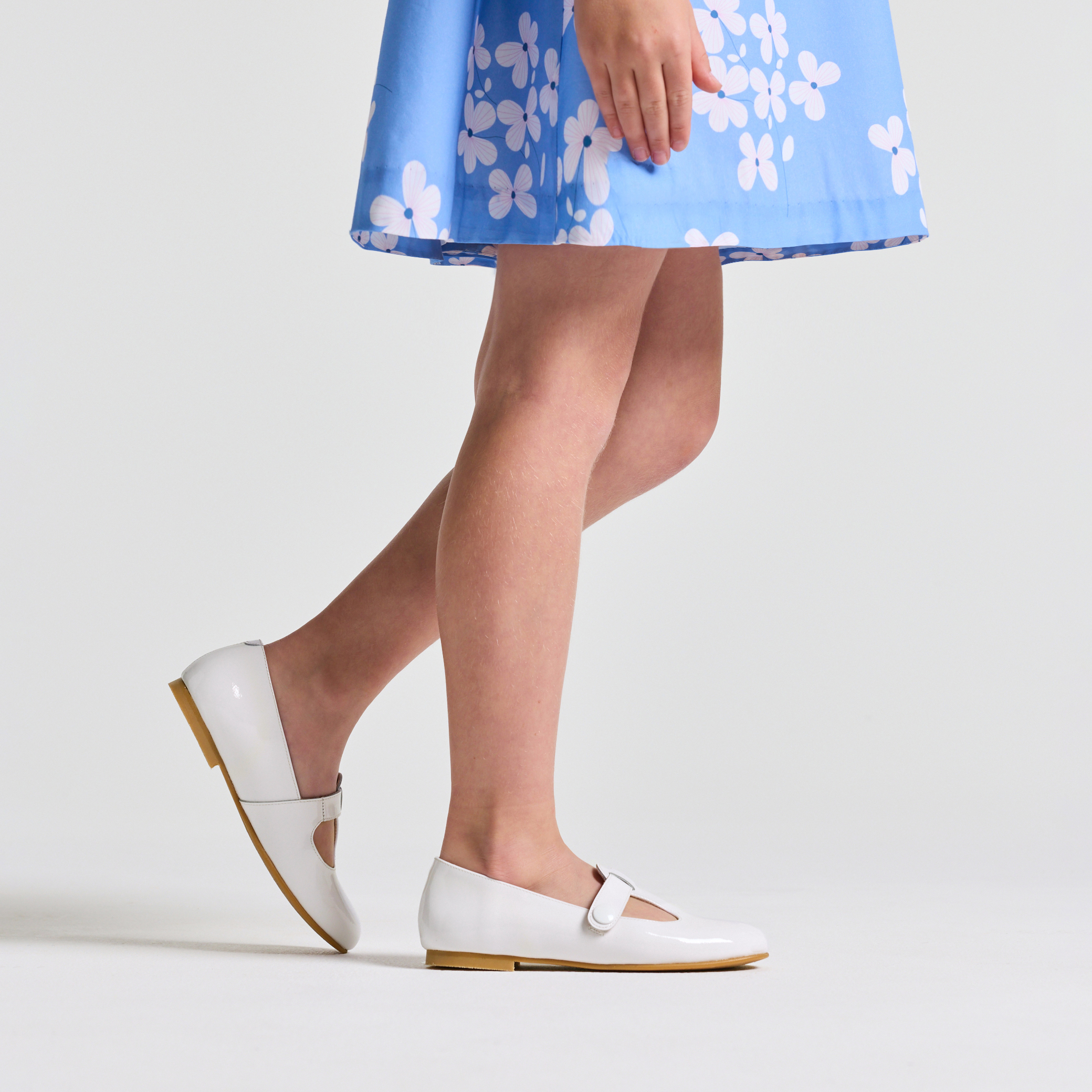 Jacadi - Saloméschoenen van glanzend leer kind meisje - jacadi wit