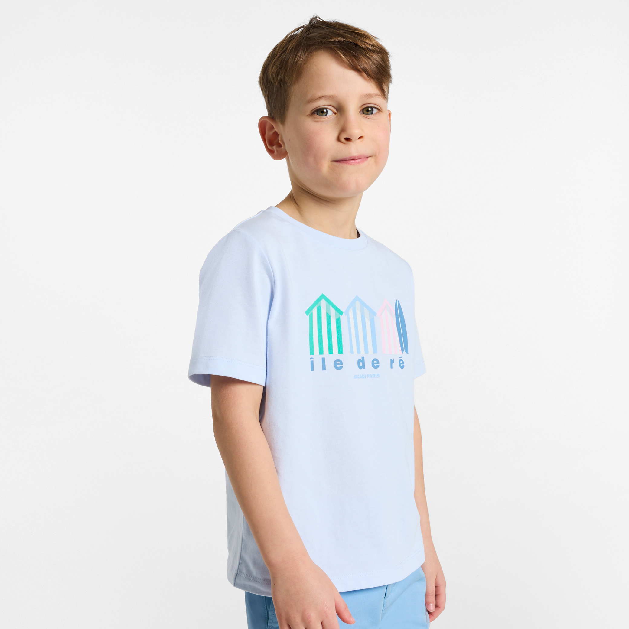 Jacadi - Katoenen T-shirt kind - ijsblauw