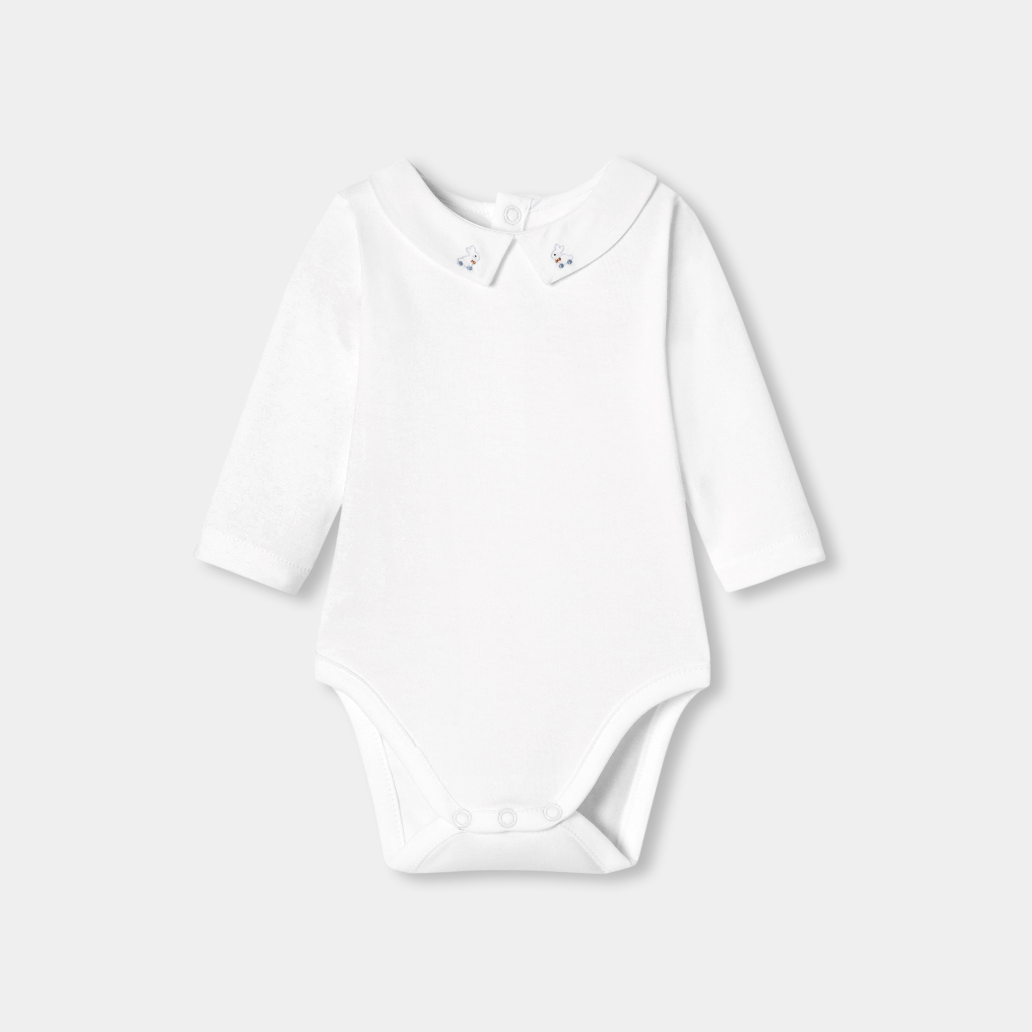 Jacadi - Rompertje met lange mouwen voor babyjongens - jacadi wit