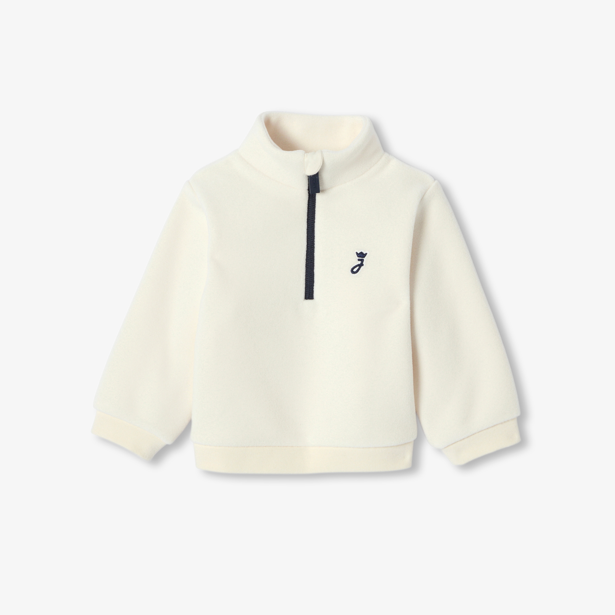 Jacadi - Fleece sweater voor baby’s - jacadi zacht wit