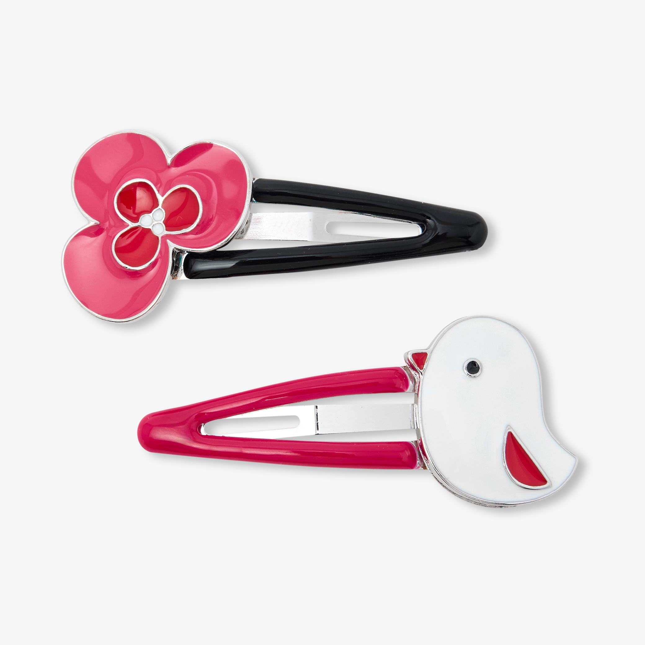 Jacadi - Twee haarspelden voor babymeisjes - roze/blauw
