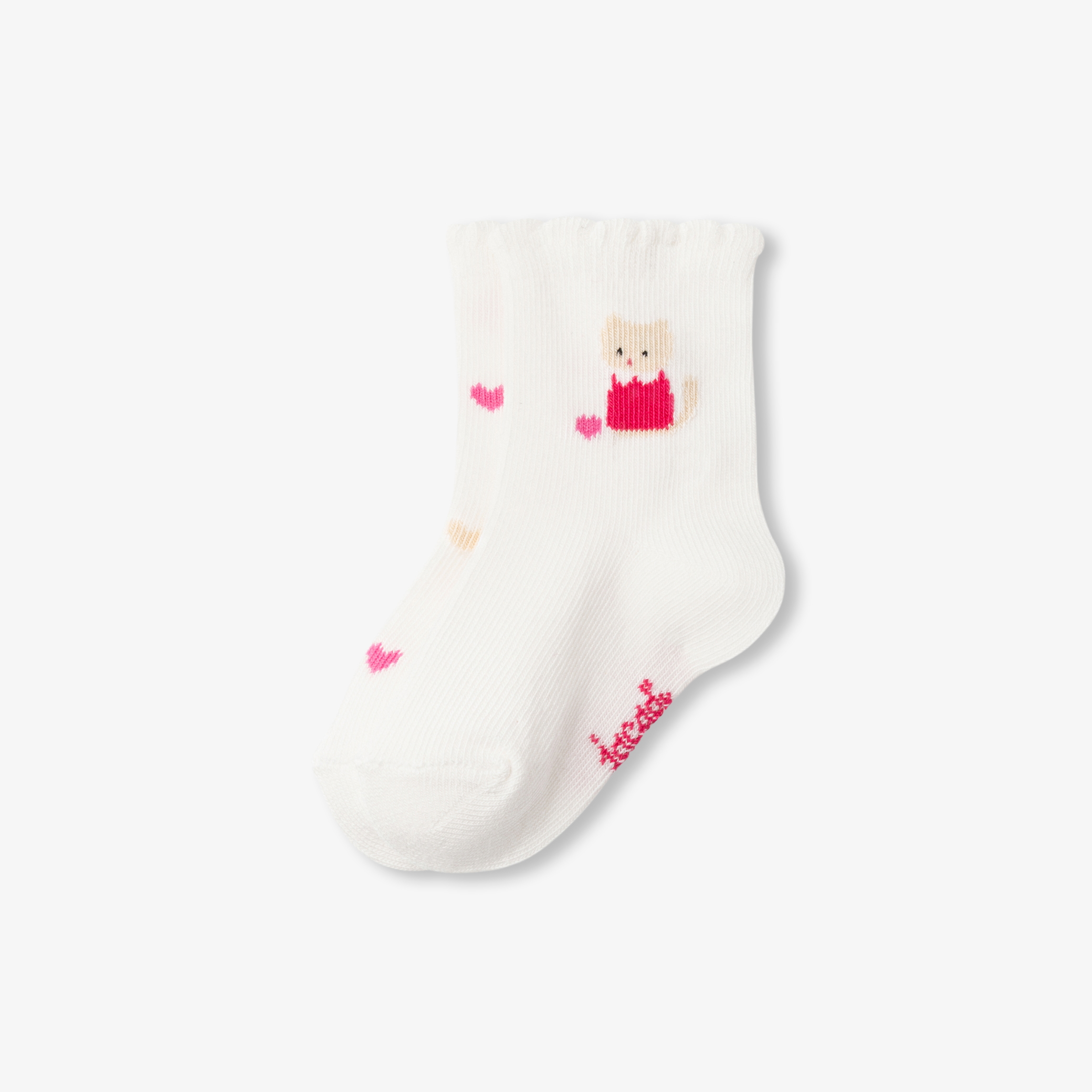 Jacadi - Duo de chaussettes bébé fille - blanc doux/multico - Idéal Cadeau naissance