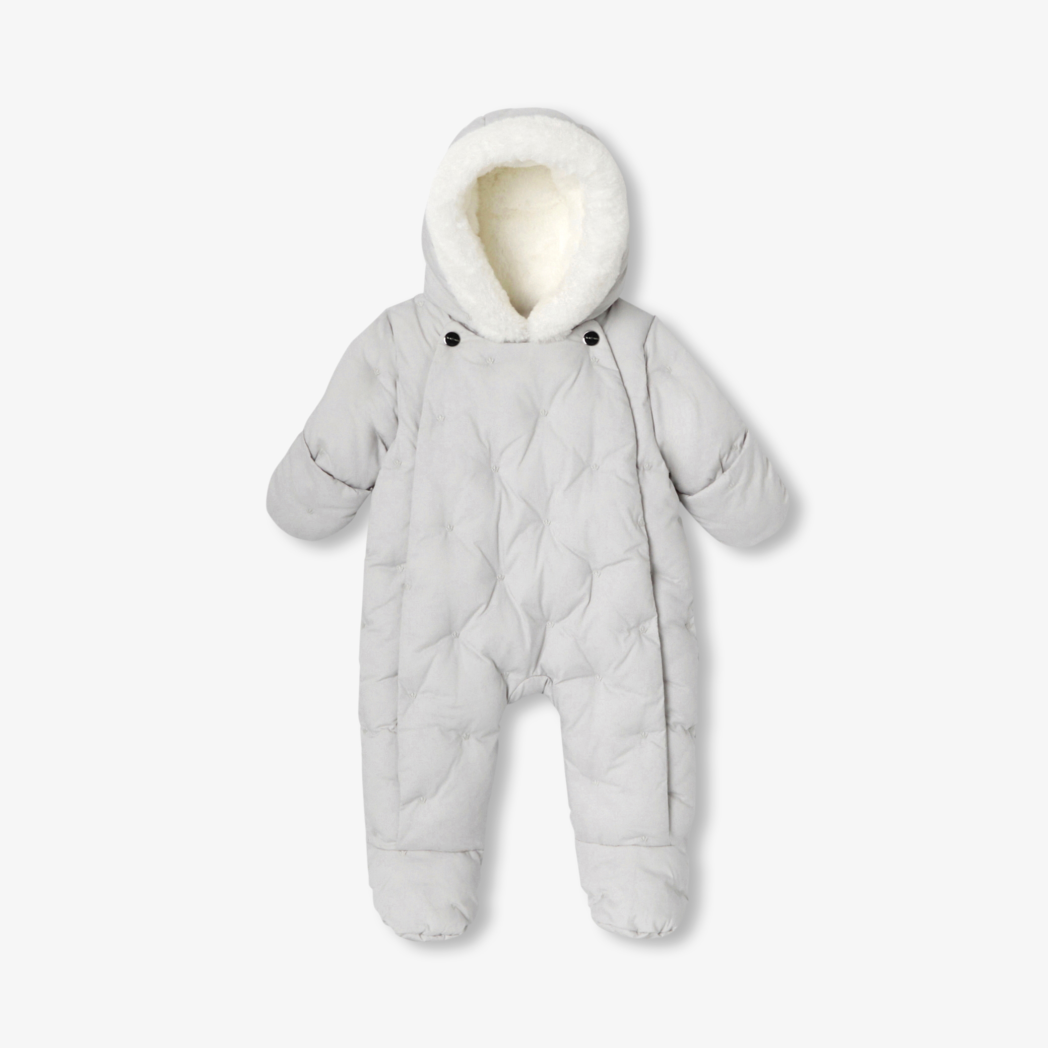 Jacadi - Gewatteerd babypakje in waterafstotende popeline - matgrijs - Het perfecte geboortegeschenk