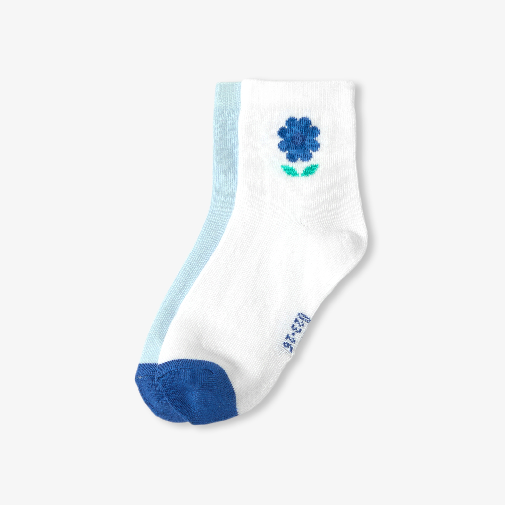Jacadi - Duo de chaussettes enfant fille - blanc/bleu