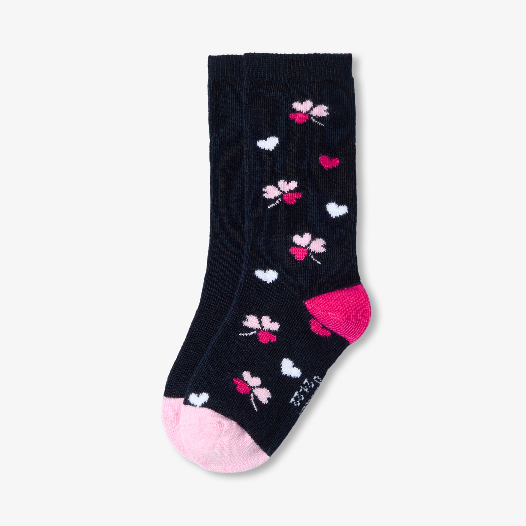 Jacadi - Duo de chaussettes hautes bébé fille - marine/multico