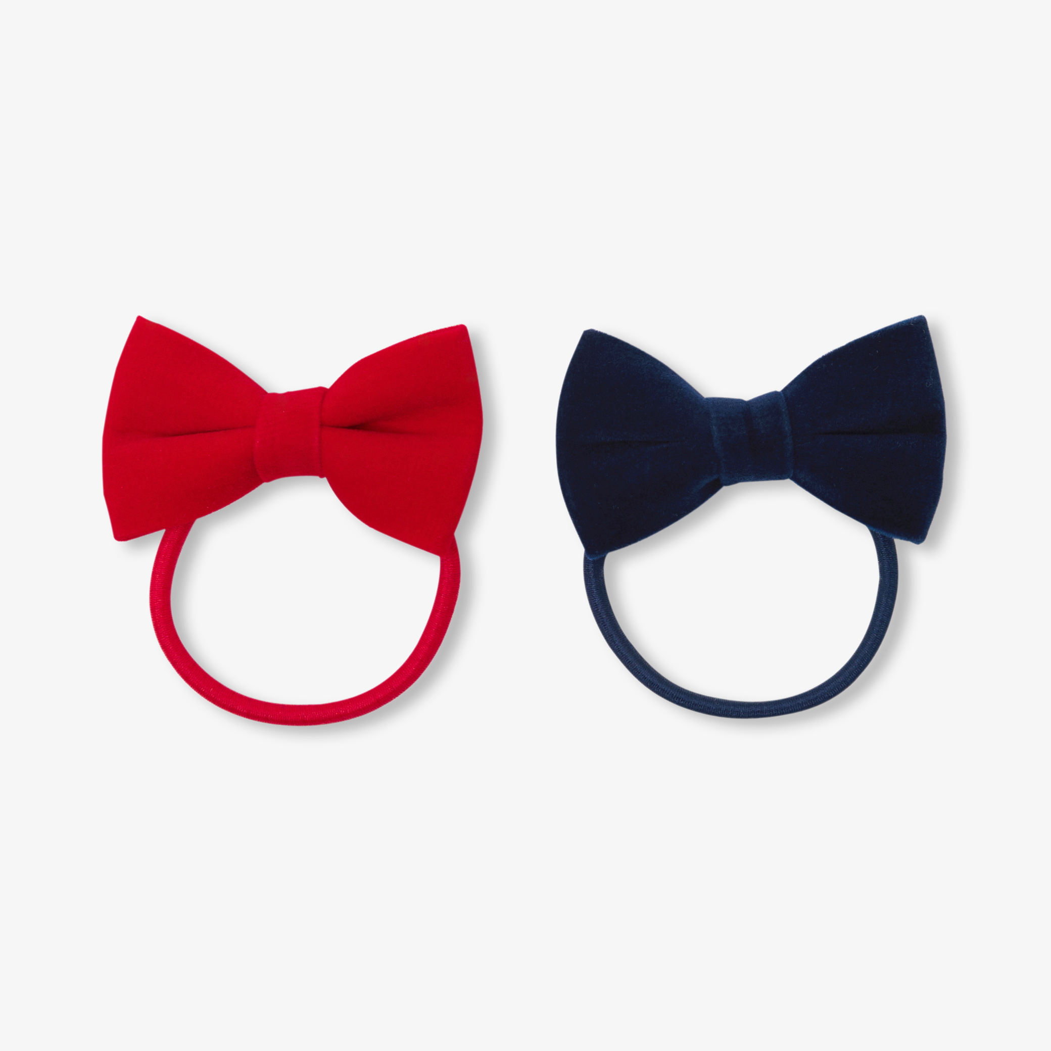 Jacadi - Twee haarelastieken voor meisjes - marineblauw/rood