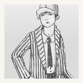 Marinestrepen in de kindergarderobe