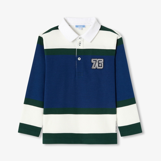 Polo enfant garçon Vert/multico Jacadi Paris - Main Image