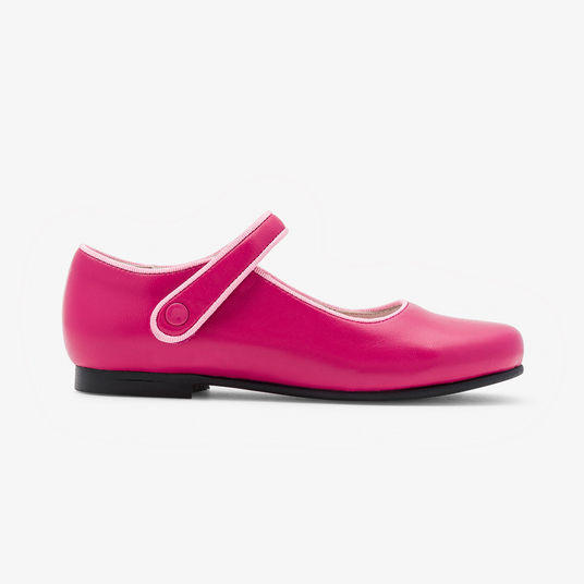 Babies enfant fille en cuir verni Rose fonce Jacadi Paris