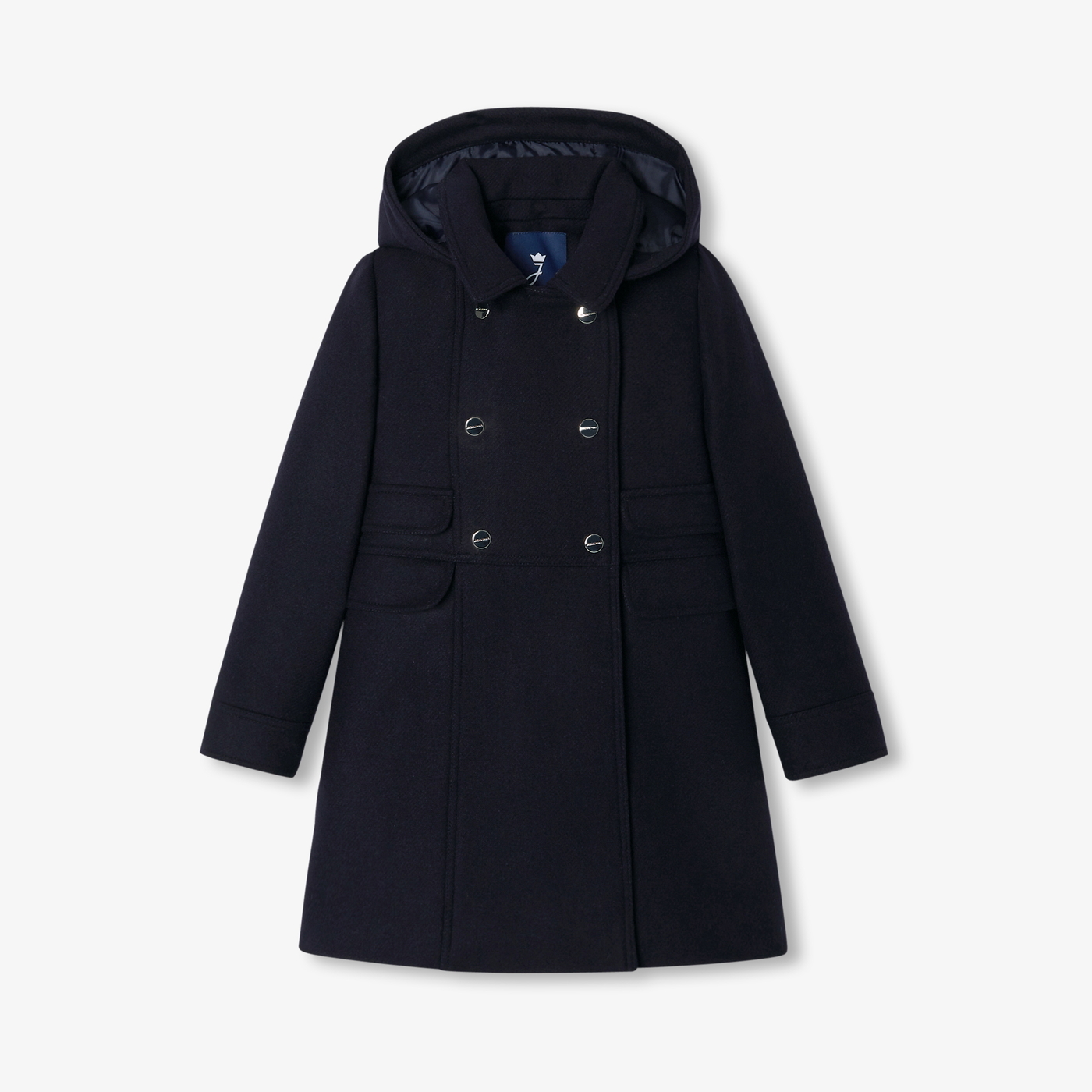 Manteau enfant fille en laine Marine Jacadi Paris