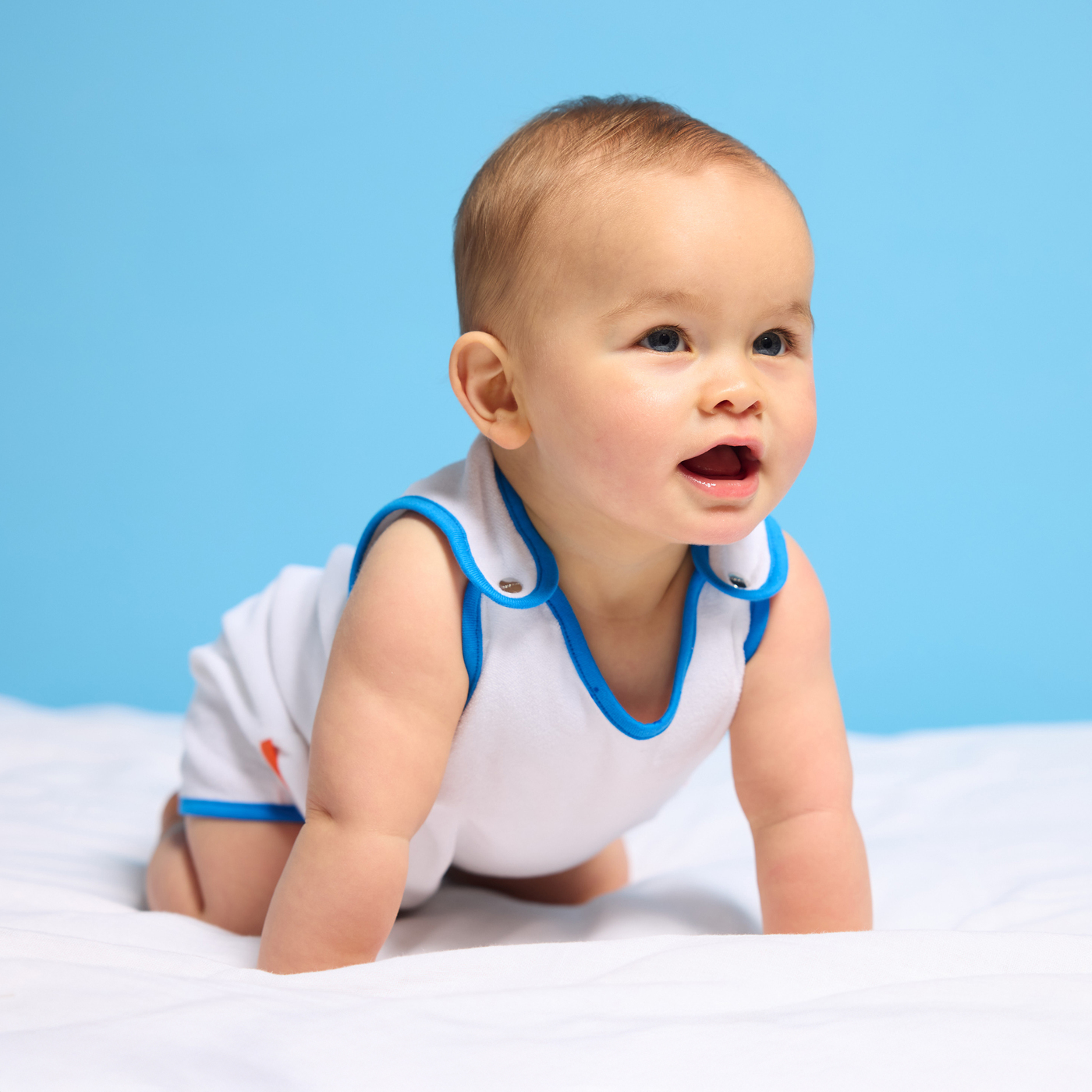 Barboteuse bébé garçon en éponge - Main Image