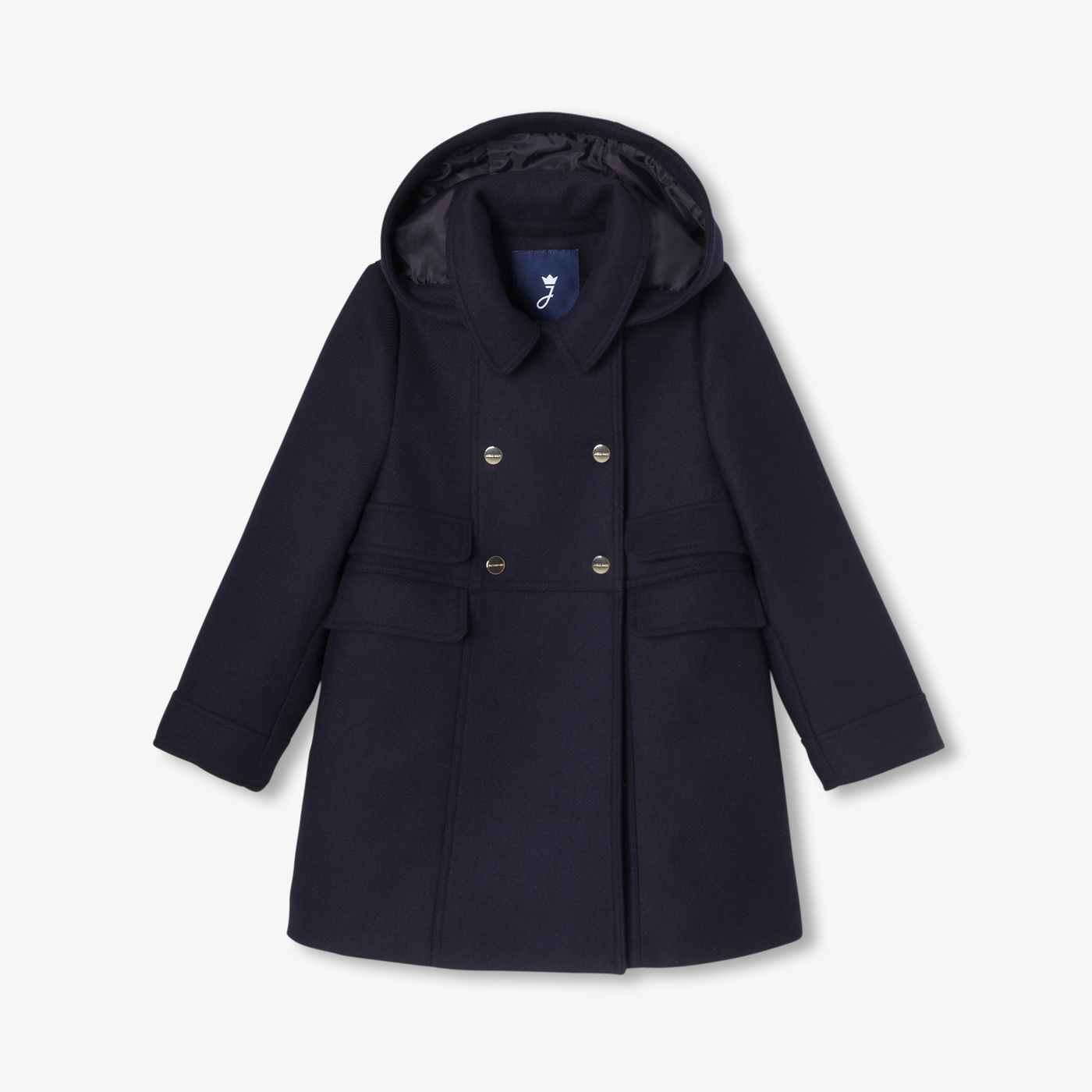Manteau enfant fille en laine Marine Jacadi Paris