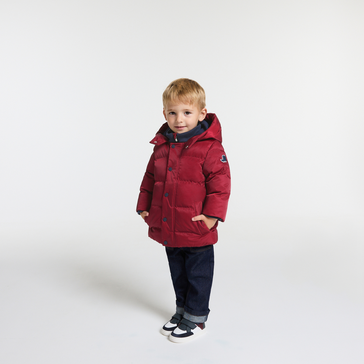 Parka bébé garçon en nylon Rouge tomette Jacadi Paris