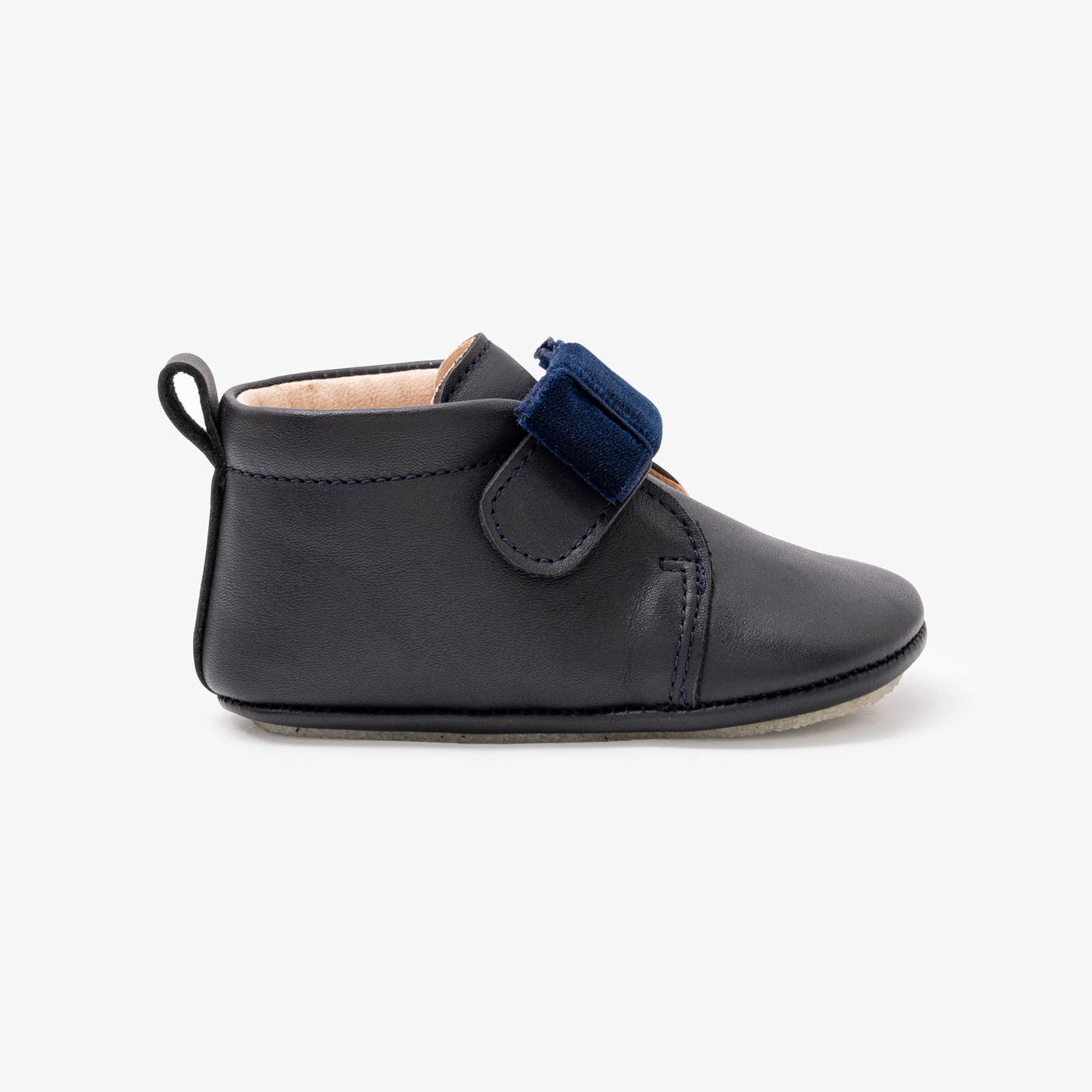 Chaussons bébé fille en cuir Marine Jacadi Paris