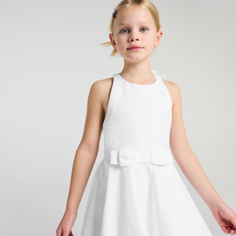 Robe bi-matière enfant fille - Paris Robe bi-matière enfant fille - Paris